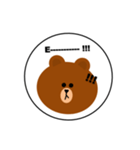 LINE FRIENDS  BROWN（個別スタンプ：11）