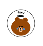 LINE FRIENDS  BROWN（個別スタンプ：14）