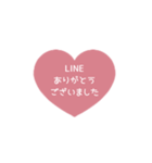 ▶️⬛LINEハート⬛ピンク[❤️⅔❷①再販]（個別スタンプ：8）