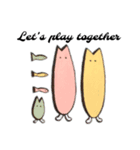 かわいい仲間たちの挨拶スタンプ（個別スタンプ：7）