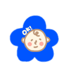 赤ちゃん(花柄)（個別スタンプ：1）