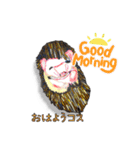 恋家…ハリネズミ♀恋粒の気持ち（個別スタンプ：12）