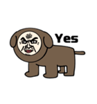 ちょっとキモい人面犬スタンプ（個別スタンプ：5）