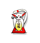 恋家…フクロモモンガ恋ぴん＆恋竜の幸せ♡（個別スタンプ：16）