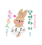 ときめきウサギ（楽しい韓国語）（個別スタンプ：29）