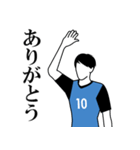 全18色！！ ≪水/黒≫ユニでサッカー応援！！（個別スタンプ：25）