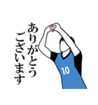 全18色！！ ≪水/黒≫ユニでサッカー応援！！（個別スタンプ：26）