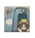 水彩イラスト猫（個別スタンプ：5）