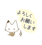 【ふんわり日常会話♡白ネコ】（個別スタンプ：10）