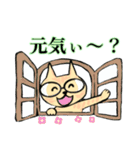 強度近眼メガネ猫（個別スタンプ：7）