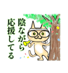 強度近眼メガネ猫（個別スタンプ：13）