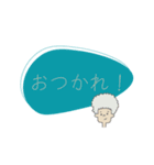 微妙表情と、いろんな髪型の人（個別スタンプ：7）