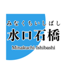 近江線・多賀線・八日市線の駅名スタンプ（個別スタンプ：31）