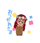 裏がありそうな女（個別スタンプ：4）