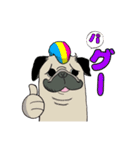 I LOVE PUG♡パグちゃんと日常【修正版】（個別スタンプ：3）