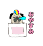 I LOVE PUG♡パグちゃんと日常【修正版】（個別スタンプ：18）