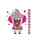 I LOVE PUG♡パグちゃんと日常【修正版】（個別スタンプ：36）