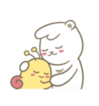 Douhua Bear and Mochi Snail_ピンクの泡（個別スタンプ：1）