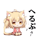 ねこみみガール（個別スタンプ：16）