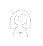 美容院で描いた落書きスタンプchan（個別スタンプ：3）