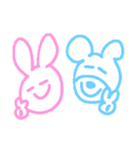 うさぎandくま（個別スタンプ：19）