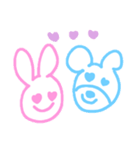 うさぎandくま（個別スタンプ：20）