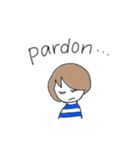 Yucony先生のフランス語スタンプ①（個別スタンプ：7）