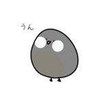 ゆるい文鳥（個別スタンプ：3）