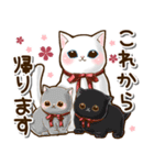 ねこ大好き♡いちごいっぱいスタンプ（個別スタンプ：38）