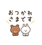 【BROWNFRIENDS】くれよんで描いてみた（個別スタンプ：10）