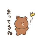 【BROWNFRIENDS】くれよんで描いてみた（個別スタンプ：18）