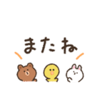 【BROWNFRIENDS】くれよんで描いてみた（個別スタンプ：30）