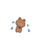 【BROWNFRIENDS】くれよんで描いてみた（個別スタンプ：32）