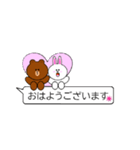 LINE FRIENDS  BROWN＆CONY（個別スタンプ：1）