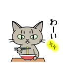 ラーメンを食べる猫 [修正版]（個別スタンプ：12）