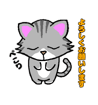 ちょっと目つきの悪い猫①（個別スタンプ：19）