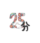 猫と花時計（個別スタンプ：20）