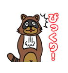 たぬきのスタンプ Raccoon Sticker（個別スタンプ：14）