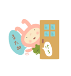 ウサミミさんのふんわり春色スタンプ（個別スタンプ：9）