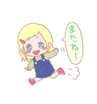 つのまるとおしゃれな女の子たち（個別スタンプ：22）