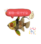 海 お魚 面白可愛いスタンプ（個別スタンプ：25）