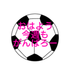 サッカーボールで挨拶がんばろー 2（個別スタンプ：5）