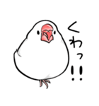 みんなのふくふく文鳥2（個別スタンプ：8）