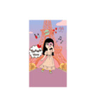 眼鏡女である（個別スタンプ：1）