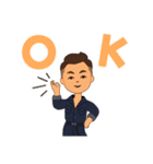 チョイかわ男子（個別スタンプ：1）
