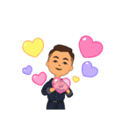 チョイかわ男子（個別スタンプ：3）
