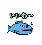 魚のサーカーナと少ない仲間 3（個別スタンプ：1）