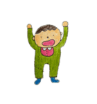 なぜか全部ちょっと驚いてる（個別スタンプ：2）