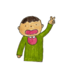 なぜか全部ちょっと驚いてる（個別スタンプ：5）