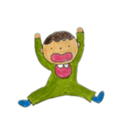 なぜか全部ちょっと驚いてる（個別スタンプ：6）